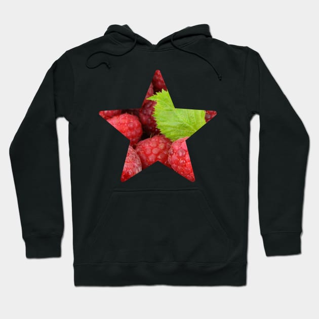 Raspberry Fruit Star Hoodie by NAGANIES